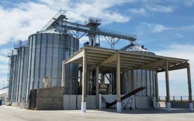 New and recently opened paddy rice storage facility in Southern Spain