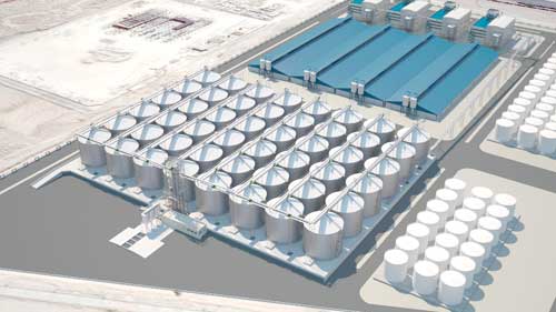Gandaria construye la mayor planta de silos metálicos para extracción de aceite del mundo