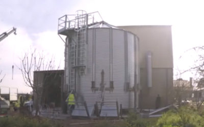 Time-lapse Video Showing the Assembly of a Hopper Bottom Silo in Portugal