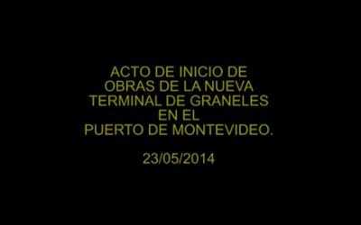 Vídeo del Acto de lanzamiento de obras de terminal granelera Obrinel en el Puerto de Montevideo