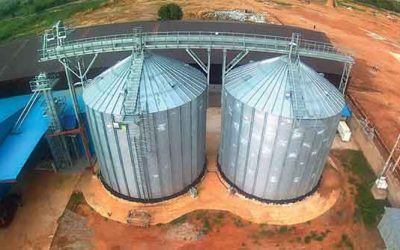 Sorghum grain silos in Nigeria