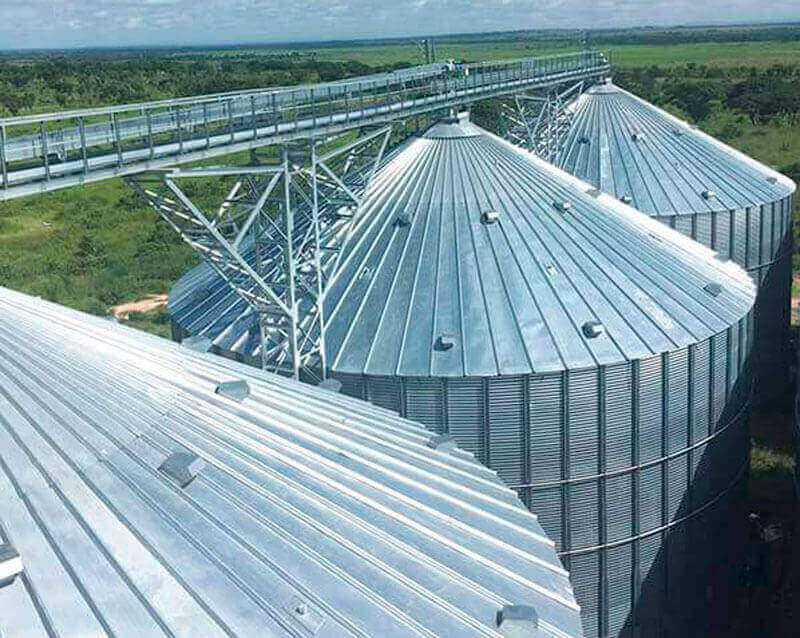 The assembly of the corn storage plant in Angola is ready