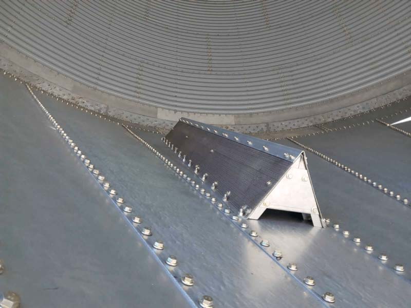 Novo sistema de ventilação para silos elevados