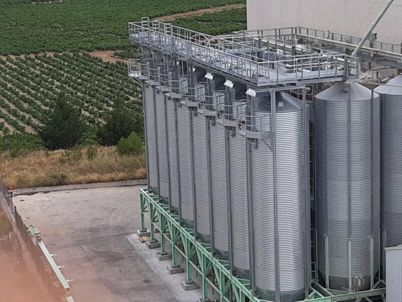 Gandaria finaliza la instalación de una nueva planta de silos en Álava