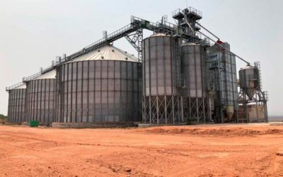 Corn storage plant in Angola
