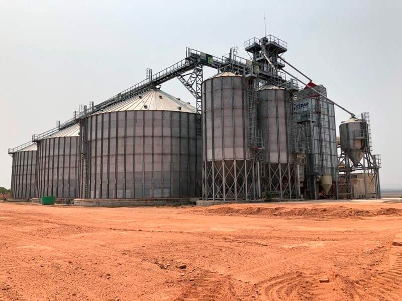 Planta de silos para maíz en Angola