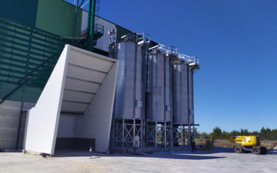 Grain silos in Cadiz, Spain