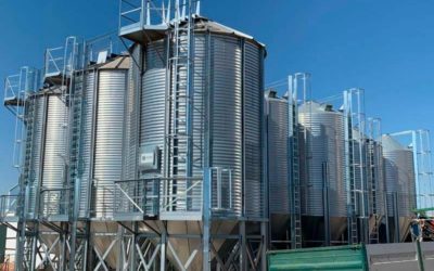 Installation of new silos in a Spanish feed mill