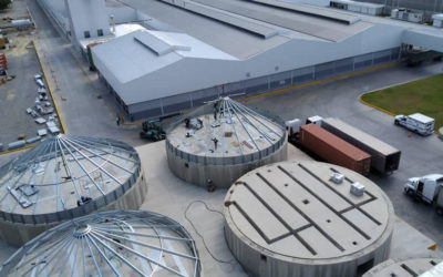 Assembly of a new grain storage system in Venezuela