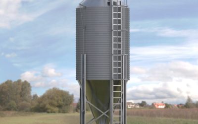 Gandaria desarrolla nuevos modelos de silos granja con acceso superior más seguro, más fáciles de transportar y montar