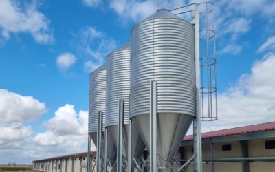 Instalación de silos agrícolas de chapa con recubrimiento ProMag en Valladolid