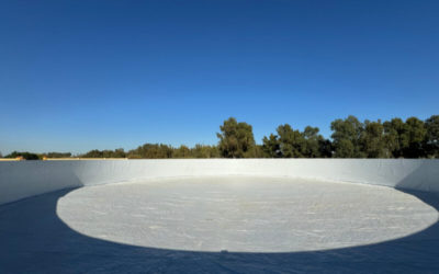 Nuevo depósito de agua para riego de olivos en Sevilla