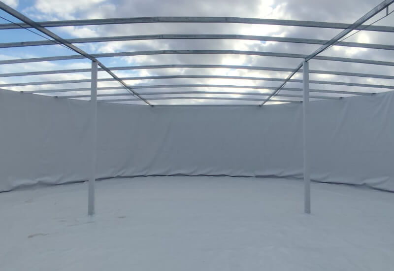 New 500 m³ Water Tank with Flat Roof