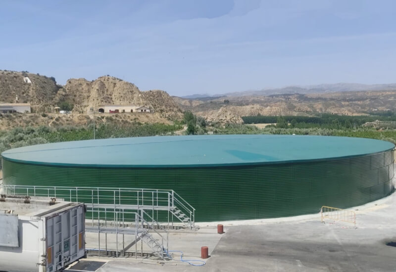 New 3,000 m³ Water Tank for Poultry Slaughterhouse in Purullena (Spain)