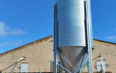 New feed silo with conveyor in Soria, Spain
