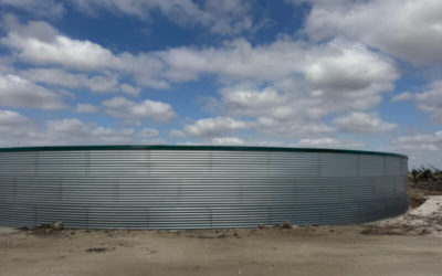 New 3,000 m³ Water Tank with Waterproofing and Roof